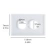 Silicone Mould Epoxy Resin  Socket Panel Light  Cover DIY Craft Decor