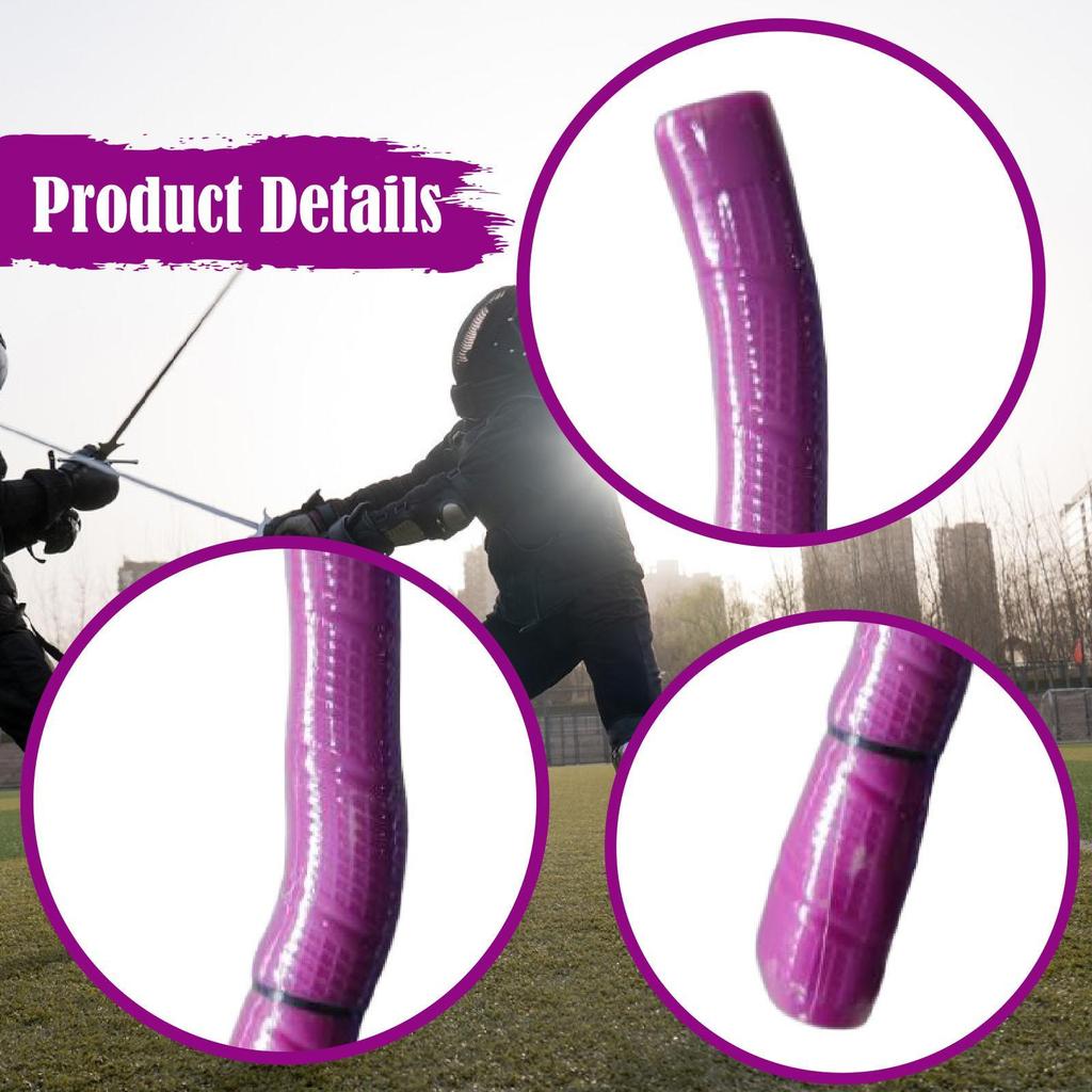 Fencing Foil Sabre Epee Handle Training Enthusiasts Practical Daily Practice 7.28" High Performance Curved Straight Handle