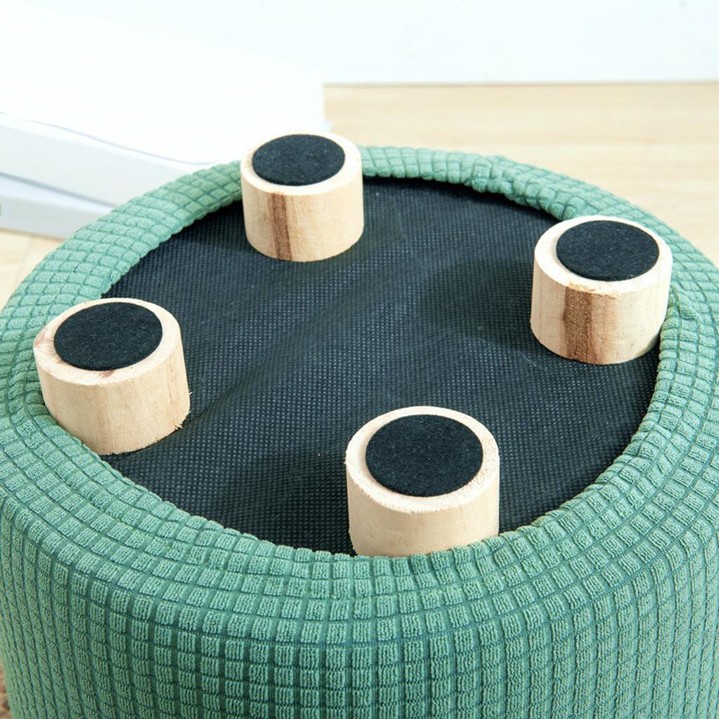 Stretchable Slipcover Ottoman Furniture Protector for Round Couch Sofa Home Decor