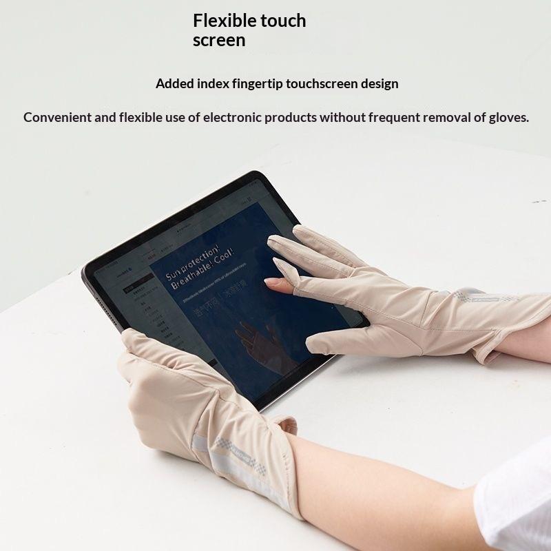 UV Block UPF50+ Sun Protection Driving Gloves Touchscreen Non-Slip for Golf Hiking Travel