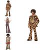Retro 70s Disco Hiphop Kostým Set Nezbytnost Pro Disco Párty