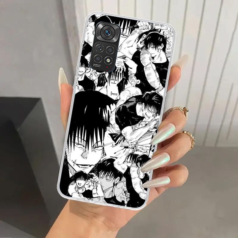 Jujutsus Fushiguro Toji Phone Case for Xiaomi Redmi Note 15 14 14S 13 12S 12 Pro 11S 11 Plus 11T 11E 10S Soft Funda Print Shell