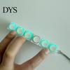 Decompression Button Toy Fidget Keyboard 1/2/3/4/5/6/9-Keys Stress Relief Finger Clicker Keychain with LED Light Portable Sensory Mechanical