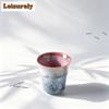 Powder Blue Kiln Fambe Bamboo Joint Teacup Traditional Tea Bowl Tea Pair Tea-tasting Smelling Cup Chazhan Cups Household Cha