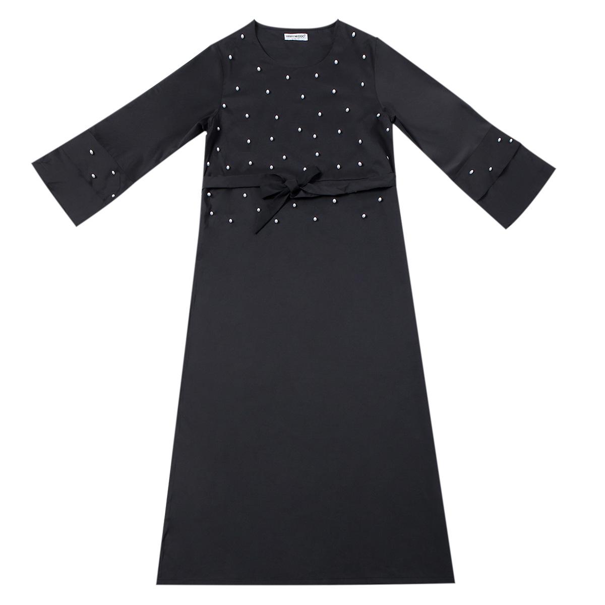 

Women s Long Beaded Dress - Middle Eastern Arabic Robe Ethnic Costume XL чорний