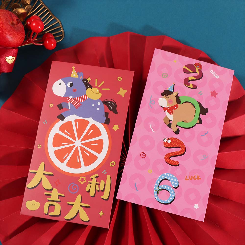Traditional Horse Year Red Envelope Carton Spring Festival Envelope Spring Festival