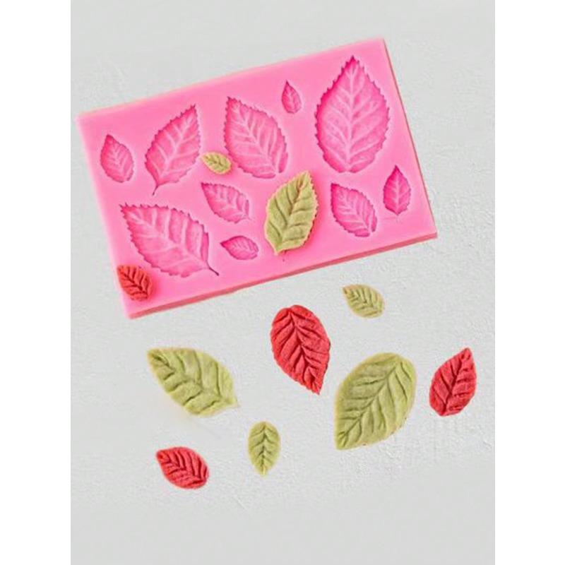 

Candy Mold, DIY Cake Decorating Tool, Leaf Cupcake Decoration Fondant Chocolate Mold Leaf Mold розовый