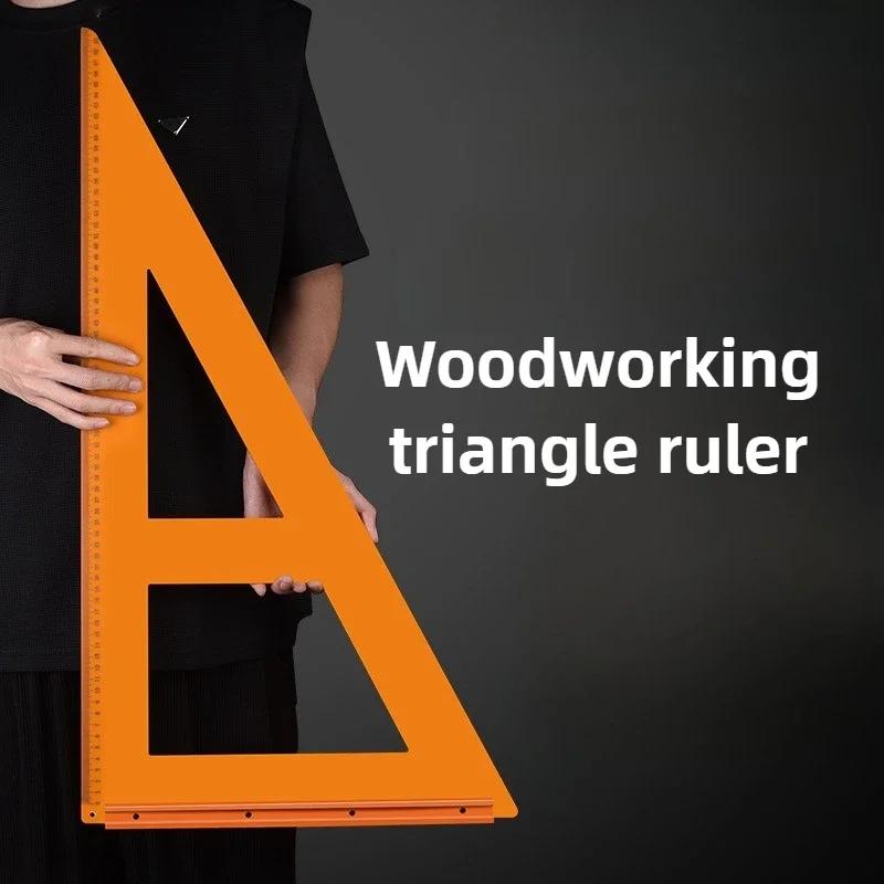 Bakelitové trojúhelníkové pravítko Dřevoobráběcí speciální úhelník Vysoce přesná 90stupňová pravítka Profesionální měřicí nástroje