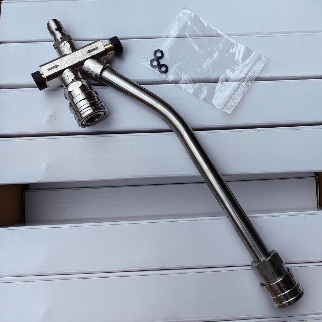 High Pressure Washer Gun 6000PSI Power Washer Short Gun with 1/4 Inch Quick Connector, 5 Nozzle Tips