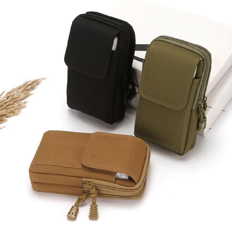 Men's Vertical Waist Pack For Phone Wallet Key Oxford Fabric Belt Bag Outdoor Adventures Gym Hiking Waist Pouch