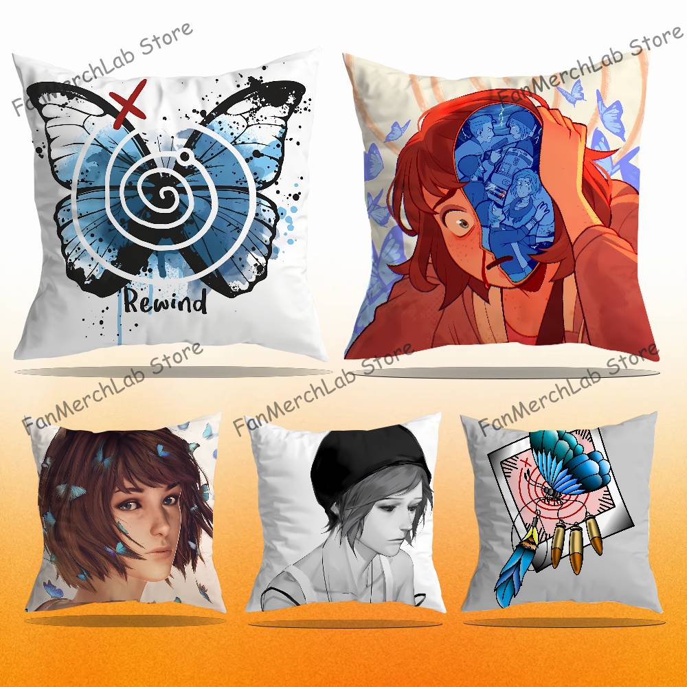 Game LLife Is Strange Anime Pillow Case Antidustmite Pillowcase Invisible zipper silky short plush Sofa cushion cover