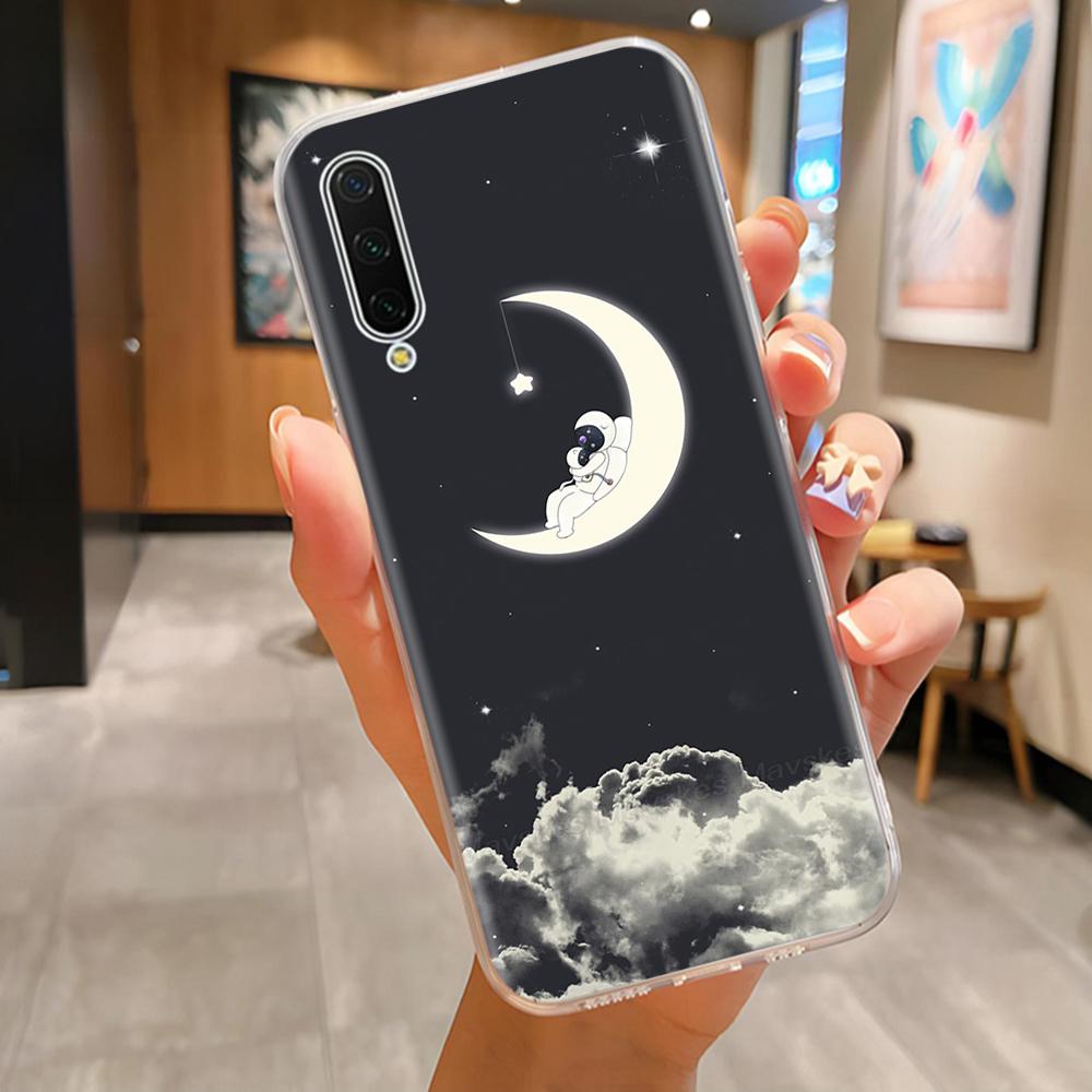 For Xiaomi Mi A3 Back Cover For Xiaomi CC9e Protection Phone Case Cartoon Silicone Shell Full Coverage Anti Drop Funda Casing