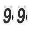 [GOGO] 1 Digit Scoreboard, Set of 2, Waterproof, Double-Sided Display,