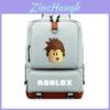 Mochila Escolar Infantil Estilosa com Padrão Roblox e Alças de Ombro Acolchoadas Ajustáveis
