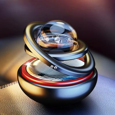 Solarbetriebenes rotierendes Fahrzeug-Duftornament Fidget-Roller Technologische Gadgets Stressabbau Reduzierender Kreisel Spielzeug