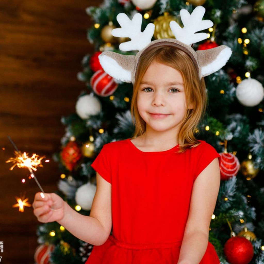Formemory Reindeer Headband, Christmas Hair Hoop, Cosplay, Costume, Deer Antlers, Kids, Adults, Costume Accessory, Hair Ornament, Children, Babies,