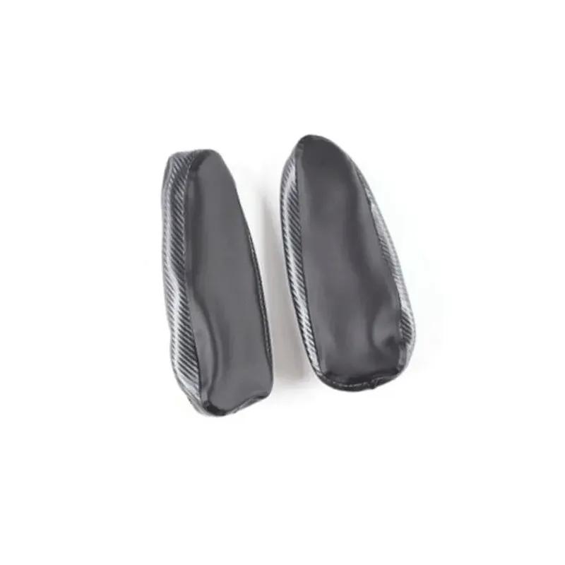 CarHome 2pcs Car Seat Armrest Cover Trim For Toyota FJ Cruiser 2007-2012 Carbon Fiber Leather Cushion Cover Armrest Protector NE