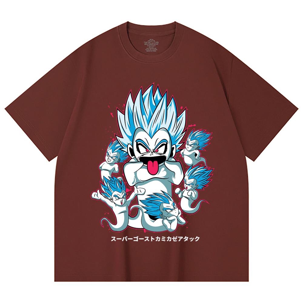 230 Gsm 100% Cotton Dragon Ball V55 Kamikaze Print Unisex Heavy Cotton T Shirt