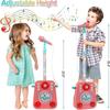 Kinder-Karaoke-Maschine mit blinkenden Bühnenlichtern und Begleitmusik, tragbarer Kinder-Karaoke-Lautsprecher