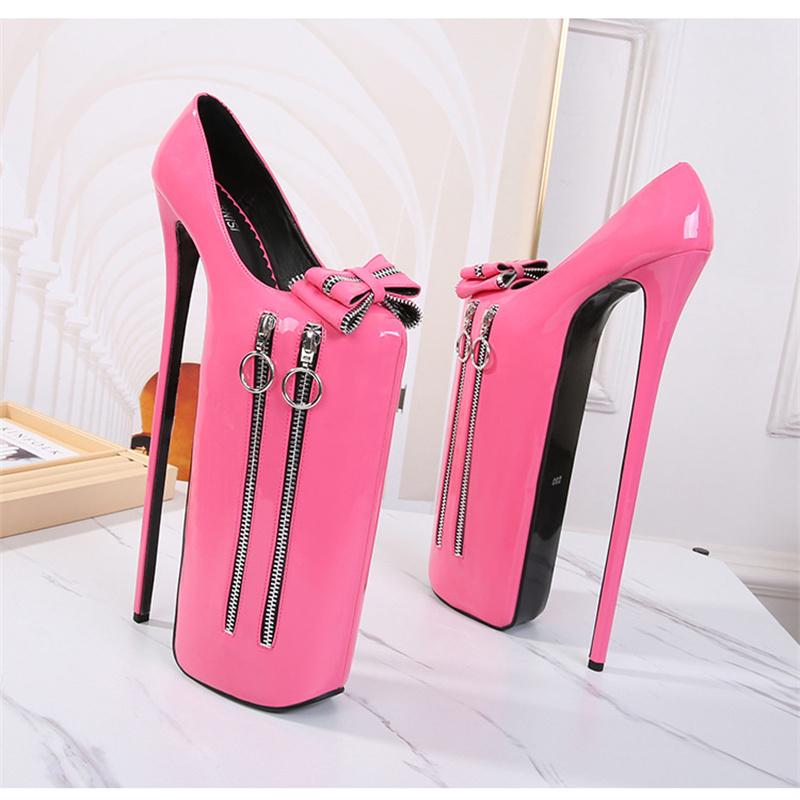 

Crossdresser Plus:36-45 46 New Stiletto Zapatos Mujer Sexy Vestir Bombas 30cm Metall Thin Absatz Women Shoes Donna Abiball Pumps 35 розовый