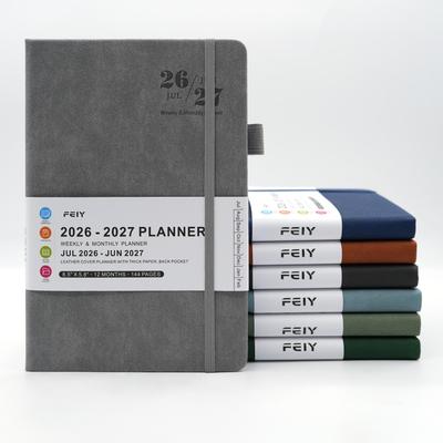 2026-2027 A5 English Weekly Planner: Customizable Simple Notebook with Logo Print