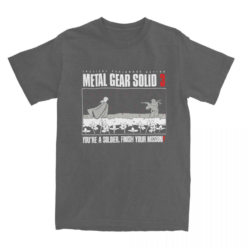 Unisex TShirt Video Games Metal Gear Solid Inspired T Shirts Hippie Summer Tees Y2K Casual Custom Logo 100 Cotton Clothing Gift