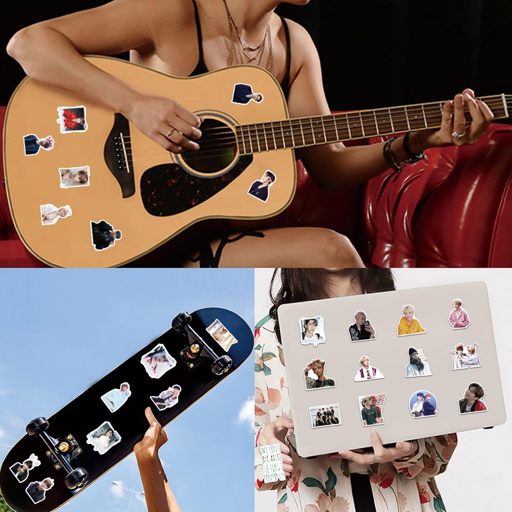 50 Stück Stray Kids Sticker Pack, Niedliche SKZ Mitglieder Fotoaufkleber für Laptop, Wasserflasche, Scrapbooking, Journaling, Stray Kids Merch Geschenk für STAY