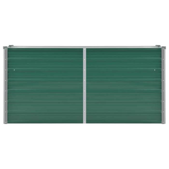 VidaXL Lit surélevé de jardin Acier galvanisé 160x40x77 cm Vert