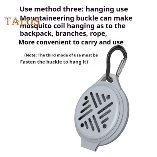 Hanging Incense Coil Holder Indoor Outdoor Pool Side Patio Deck Fishing Camping Hiking Portable Fireproof Silicone Coil Holder Incense Burner