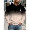 3D Digital Print Casual Men's Sweatshirt ~  Modern Style Suitable for Outdoor, Daily, and Casual Wear