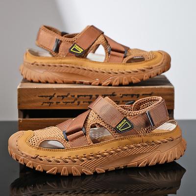 Summer Men Sandals Leather Mens Casual Shoes Outdoor Men Sandals for Men Beach Shoes Roman Mens Shoe Botas Para Hombre Zapatos