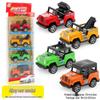 Children's Pull-Back Alloy Toy Car Set - School Bus Simulation Model