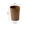Solid Wood Trash Can Large Capacity Household Trash Bin Nordic Luxury Bedroom Garbage Bin Living Room Cleaning Accessories