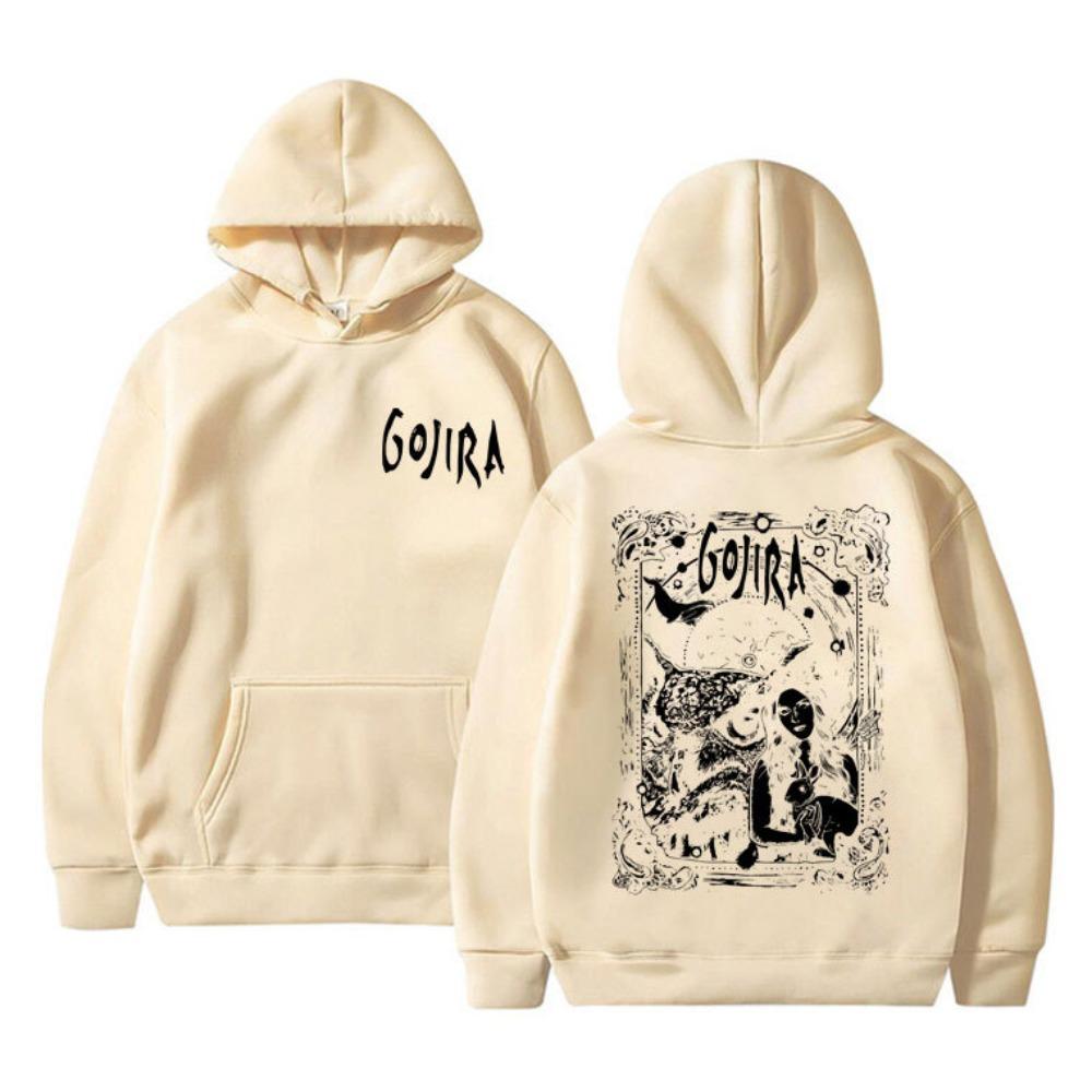 French Metal Band Gojira Graphic Hoodie Male Magma Sweatshir Men Fashion Printed Hoodie Sweatshirt Harajuku Hoodie Clothing