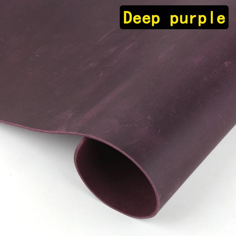 Crazy Horse leather, first-layer cowhide, handmade DIY leather goods, slightly stiff, full-piece color-changing leather, vintage
