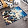 Heavenly Gathering in Clouds Rug Non-slip rug suitable for living room and bedroom sofas.