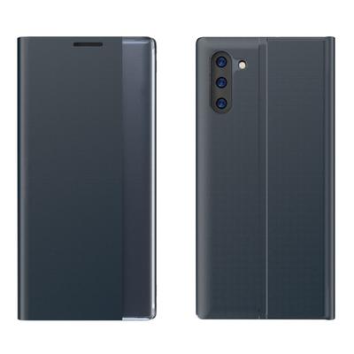 Para Galaxy Note 10 PlusAtração de Tecido com Textura Lisa Suporte Flip Capa de Couro para Celular