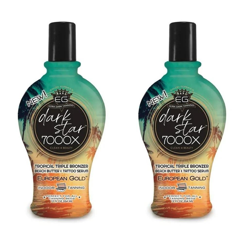 European Gold Dark Star 7000X Indoor Tanning Lotion 354ml (2 bottles)