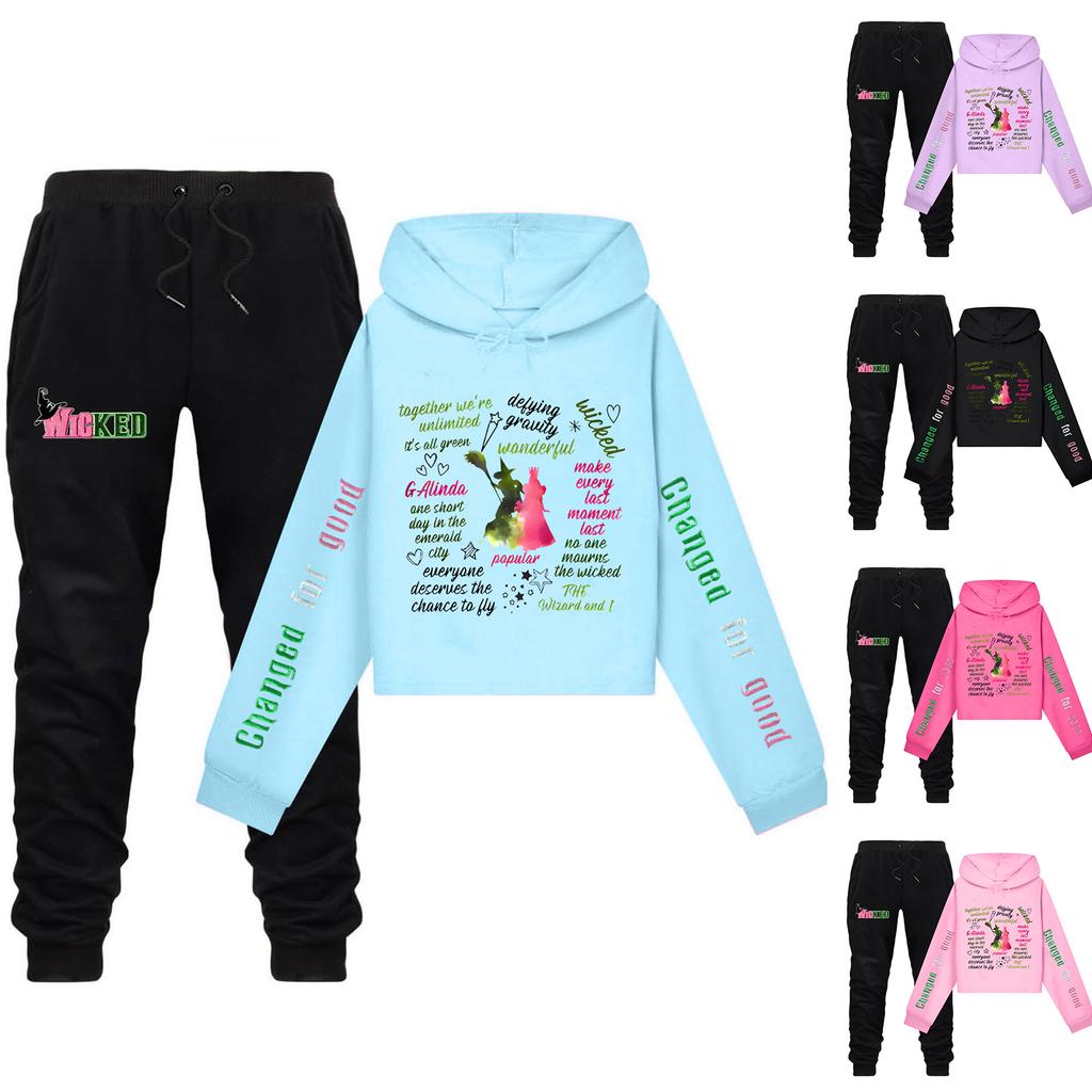 Dwuczęściowy strój dziecięcy dla chłopców i dziewczynek (spodnie + top)