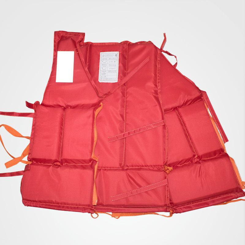 High Buoyancy Life Vest Adult Foam Oxford Cloth Boat Vest Outdoor Rafting Red Life Vest
