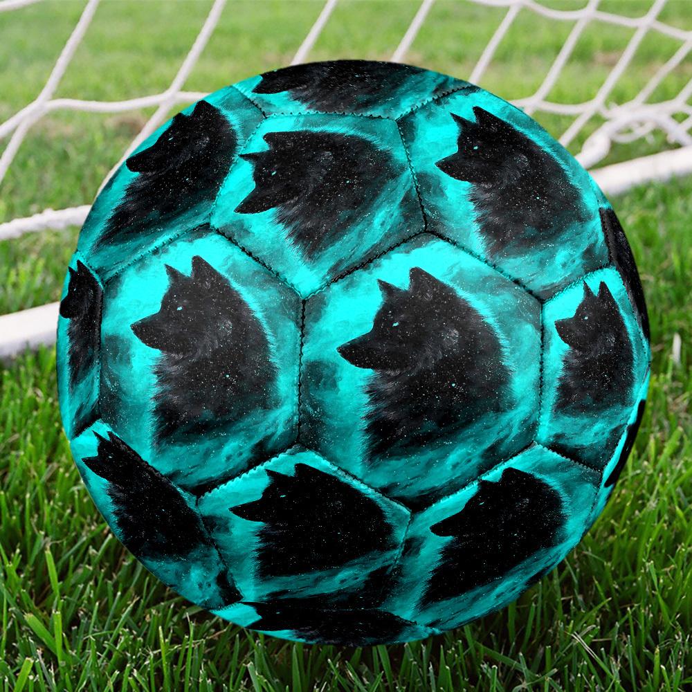 1pc Galactic Wolf Size 5 Soccer Ball Professional Match Training Football Indoor &Outdoor Sports Ball Lightweight Durable c6523