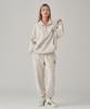 RAW LAB Circle Raw Embroidered Jogger Pants (Oatmeal)