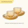 VISIONS Amber Heat-Resistant Glass Dinnerware 8-Piece Set
