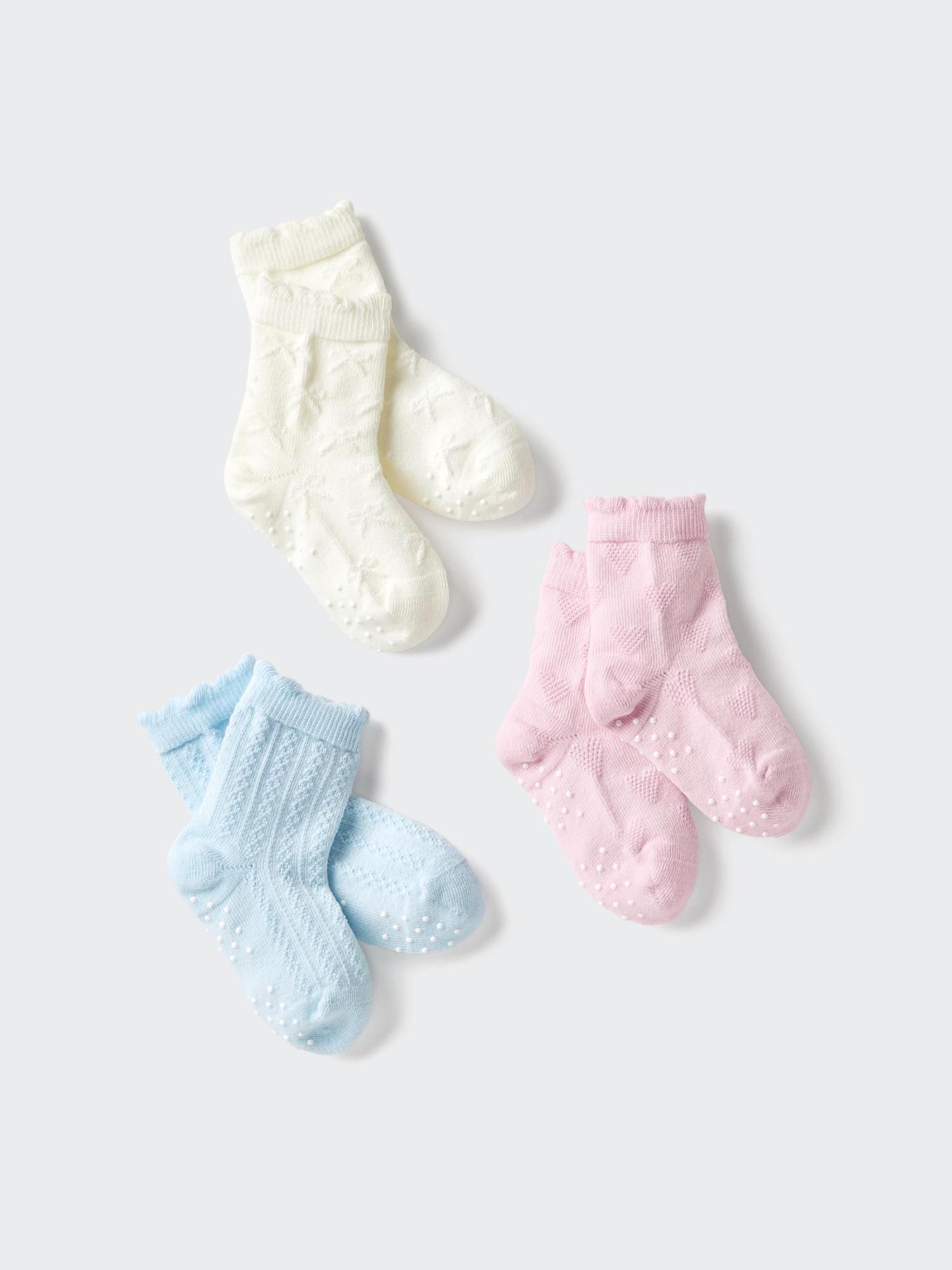 Uniqlo Япония Набор из 3 пар детских носков 11 PINK/1215cm
