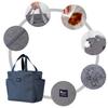 Sac à lunch isotherme grande capacité pour le bureau ou l'extérieur avec doublure épaisse en feuille d'aluminium