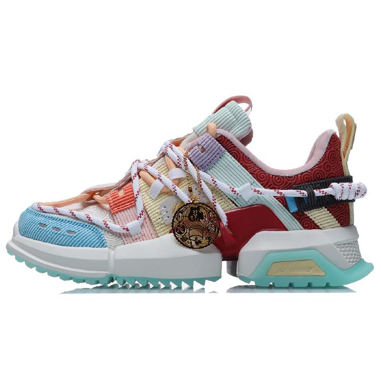 

Li Ning Pan Gu Casual Shoes Women s Low top White/Red/Yellow/Green/Blue AGLR140-1 35