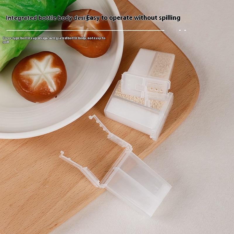 2in1 Camping Seasoning Shaker Multi-Purpose Spice Jar With Lid 2-Compartment For Outdoor BBQ Cooking Salt Pepper Storage Box