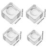 1PC New Transparent Crystal Sphere Base Square Support Ball Display Stand Crystal Glass Pedestal Holder Crafts Home Decoration