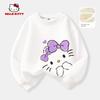Hello Kitty Girls' Fleece Sweatshirt Red 2025 New Stylish Big Kids Children's Zodiac Year Top Trendy