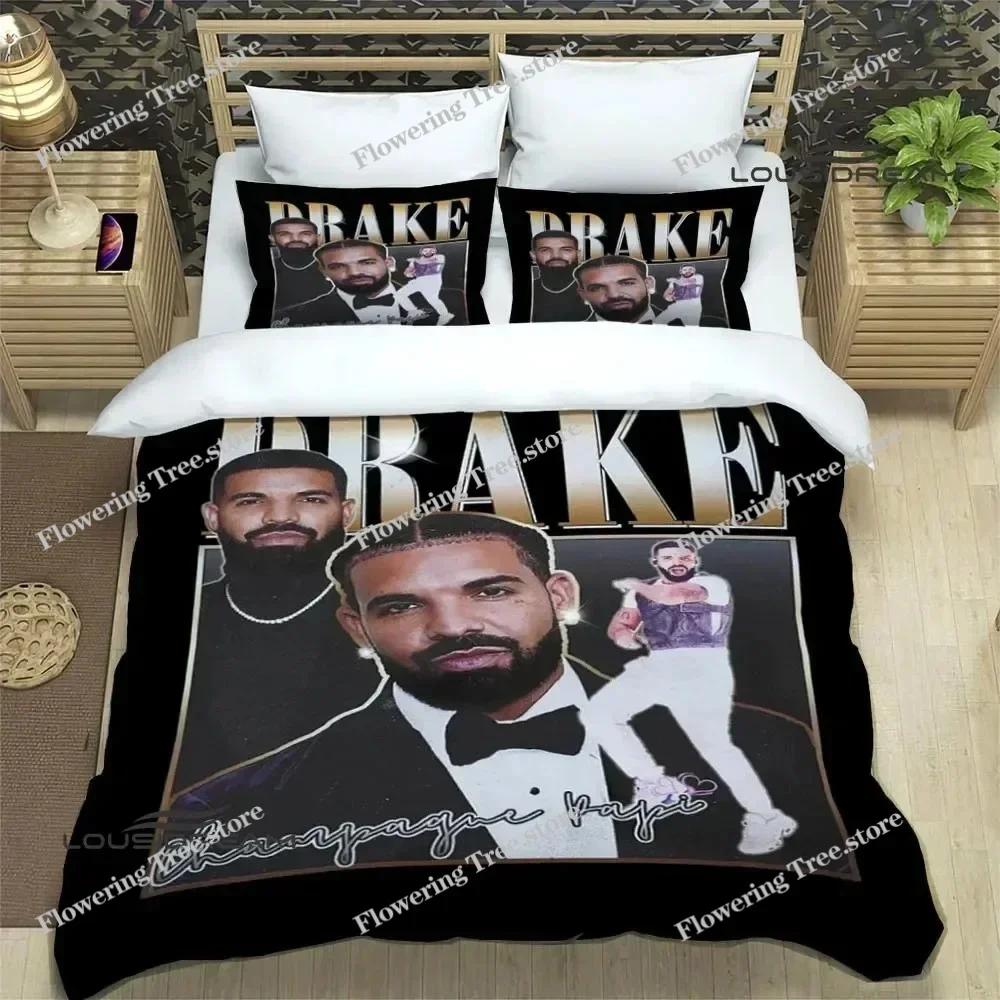 Rapper Drake 3D Printed Bedding Sets Exquisite Bed Supplies Set Duvet Cover Bed Comforter Set Bedding Set Luxury Birthday Gift